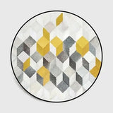 Floral Pattern Round Floor Mat by Julia M Lifestyles - Julia M LifeStyles