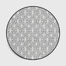 Floral Pattern Round Floor Mat by Julia M Lifestyles - Julia M LifeStyles