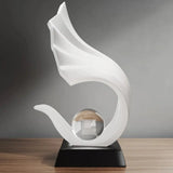 WaveStatue Crystal Ball - Nordic Style Home Decor - Julia M LifeStyles