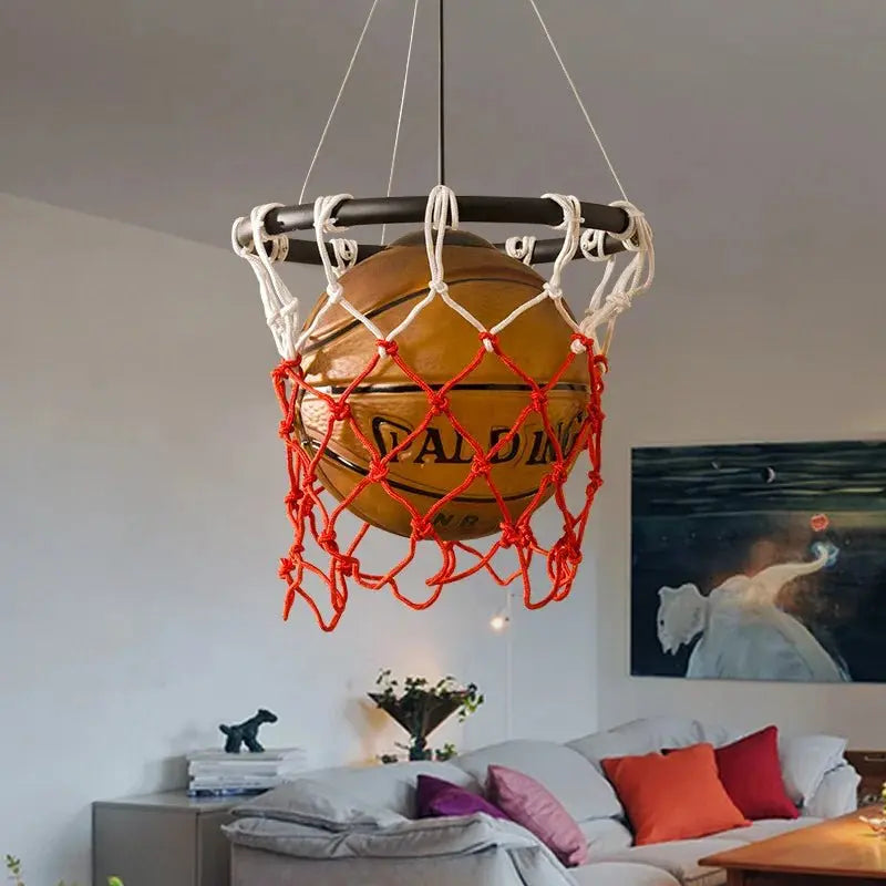 Retro Basketball Pendant Lamp for Sports-Themed Decor - Julia M LifeStyles