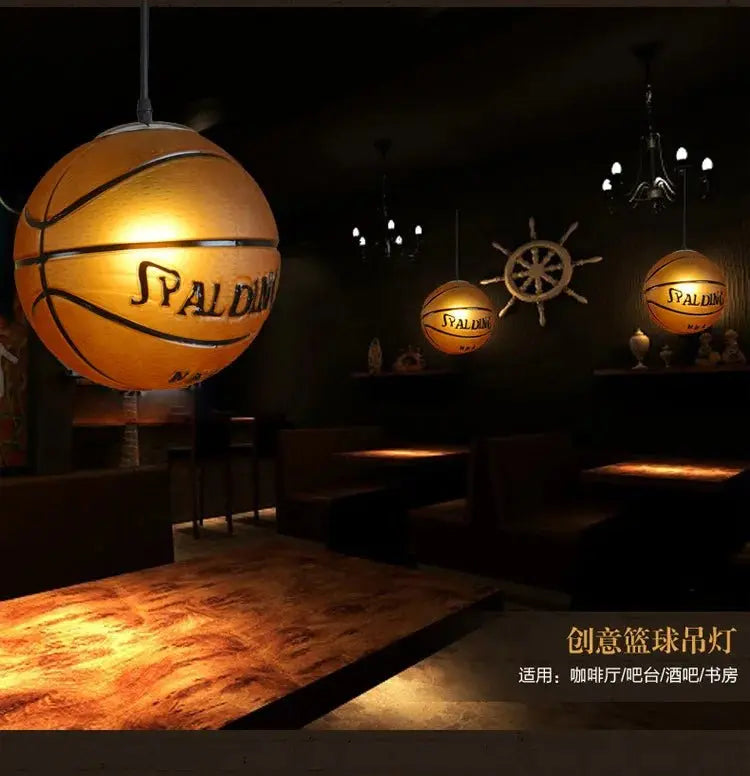 Retro Basketball Pendant Lamp for Sports-Themed Decor - Julia M LifeStyles