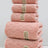 Julia M Lifestyles 5-Piece Coral Velvet Towel Set - Quick-Dry Bath & Hand Towels - Julia M LifeStyles
