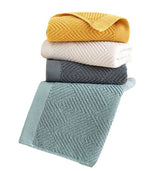 Couple Soft Absorbent Long Velvet Plain Towel Pure Cotton - Julia M LifeStyles