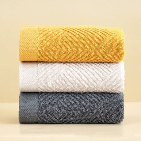 Couple Soft Absorbent Long Velvet Plain Towel Pure Cotton - Julia M LifeStyles