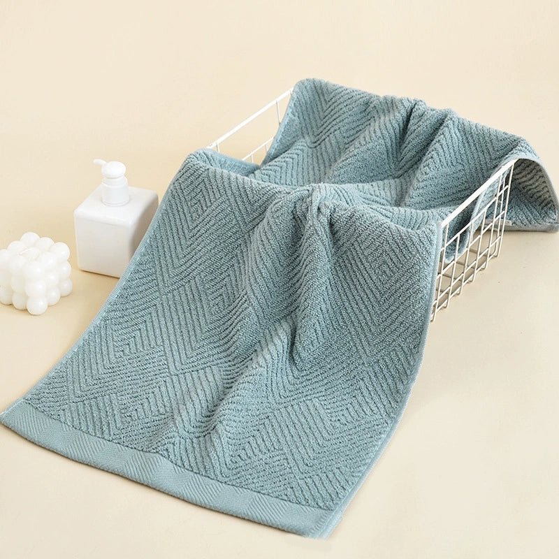 Couple Soft Absorbent Long Velvet Plain Towel Pure Cotton - Julia M LifeStyles