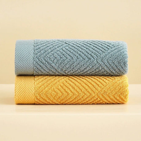 Couple Soft Absorbent Long Velvet Plain Towel Pure Cotton - Julia M LifeStyles