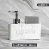 Kitchen Essentials Soap Dispenser and Sponge Storage Set - Julia M LifeStyles