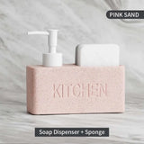 Kitchen Essentials Soap Dispenser and Sponge Storage Set - Julia M LifeStyles