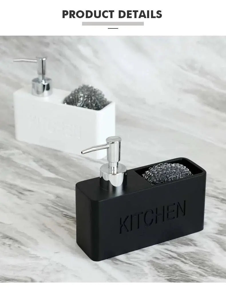 Kitchen Essentials Soap Dispenser and Sponge Storage Set - Julia M LifeStyles