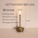 Table lamp for bedroom Rechargeable Wireless touch lamp Camping candle Creative lamp rechargeable USB-C desk lamp - Julia M LifeStyles