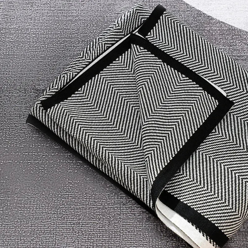 Nordic Ins Style Knitted Blanket Casual Sofa Cover Blanket Plane Office Nap Camping Leisure Soft Shawl Blanket Small Bed Cover Julia M Home & Kitchen