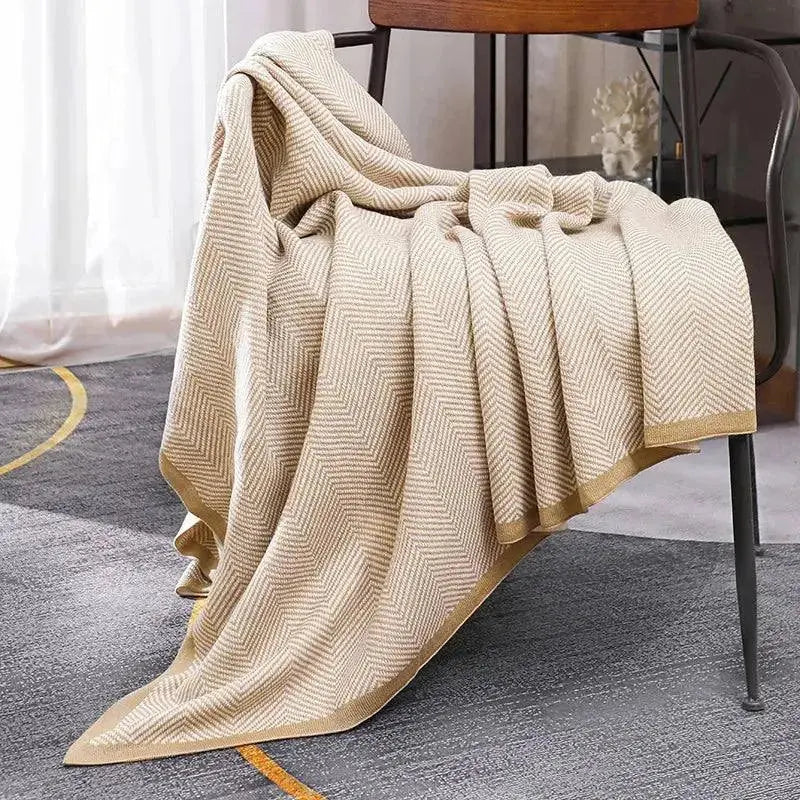 Nordic Ins Style Knitted Blanket Casual Sofa Cover Blanket Plane Office Nap Camping Leisure Soft Shawl Blanket Small Bed Cover Julia M Home & Kitchen