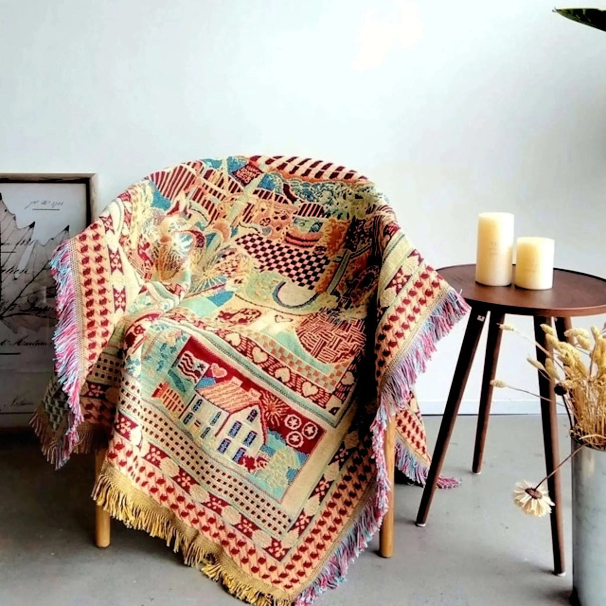 Boho Chic Cotton Blanket - Julia M LifeStyles