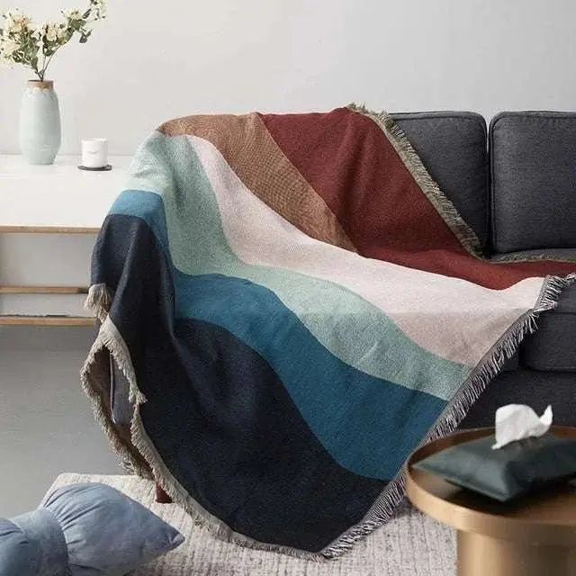 Boho Chic Cotton Blanket - Julia M LifeStyles