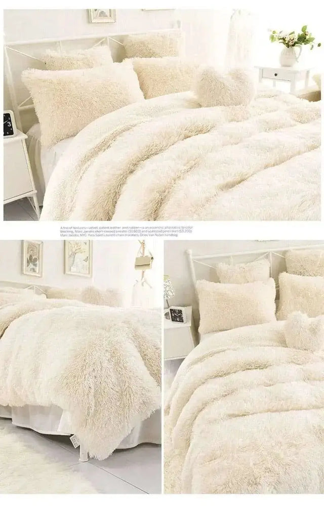 Jane Spinning Super Soft Shaggy Fur Blanket Julia M Home & Kitchen