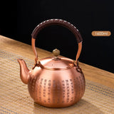 Handmade Retro Style Pure Copper Boiling Tea Kettle - 600/1200/1600ml - Julia M LifeStyles
