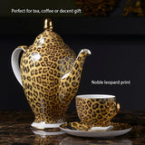 Freeson Leopard Print Luxury Bone China Coffee & Tea Set - Julia M LifeStyles