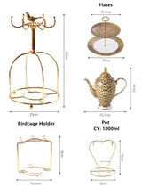 Freeson Leopard Print Luxury Bone China Coffee & Tea Set - Julia M LifeStyles