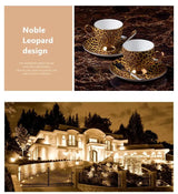 Freeson Leopard Print Luxury Bone China Coffee & Tea Set - Julia M LifeStyles