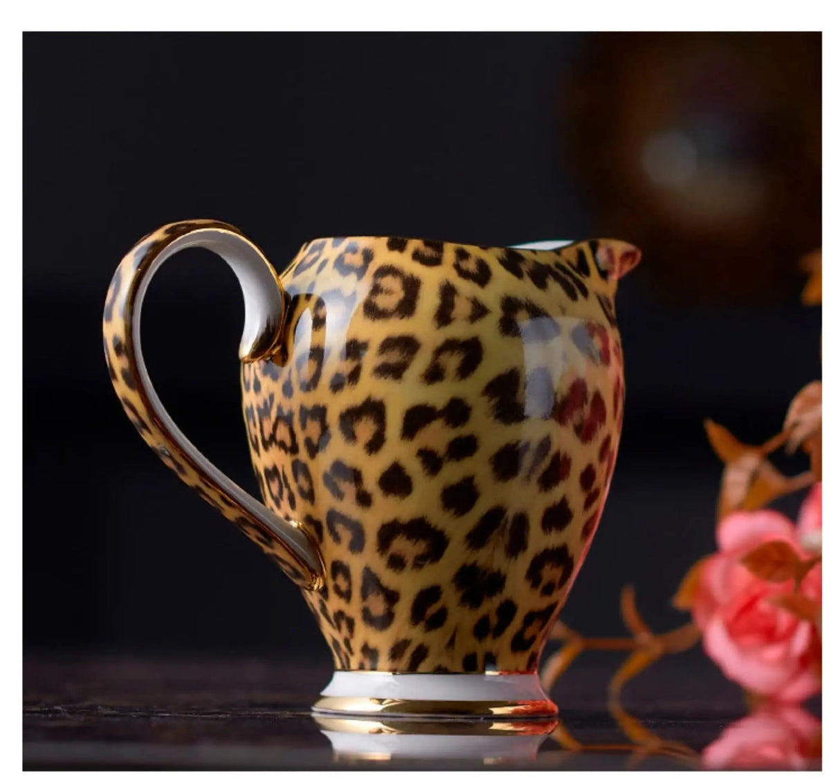 Freeson Leopard Print Luxury Bone China Coffee & Tea Set - Julia M LifeStyles
