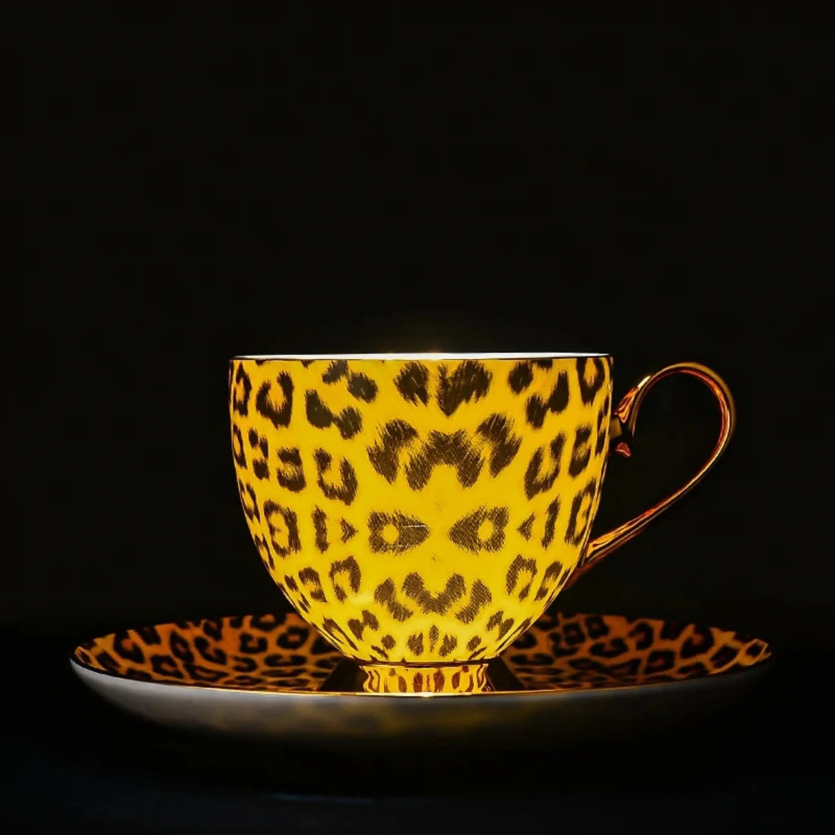 Freeson Leopard Print Luxury Bone China Coffee & Tea Set - Julia M LifeStyles