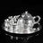 Dragon Phoenix 999 Pure Silver Tea Set - Teapot and 4 Cups in Elegant Leather Box - Julia M LifeStyles