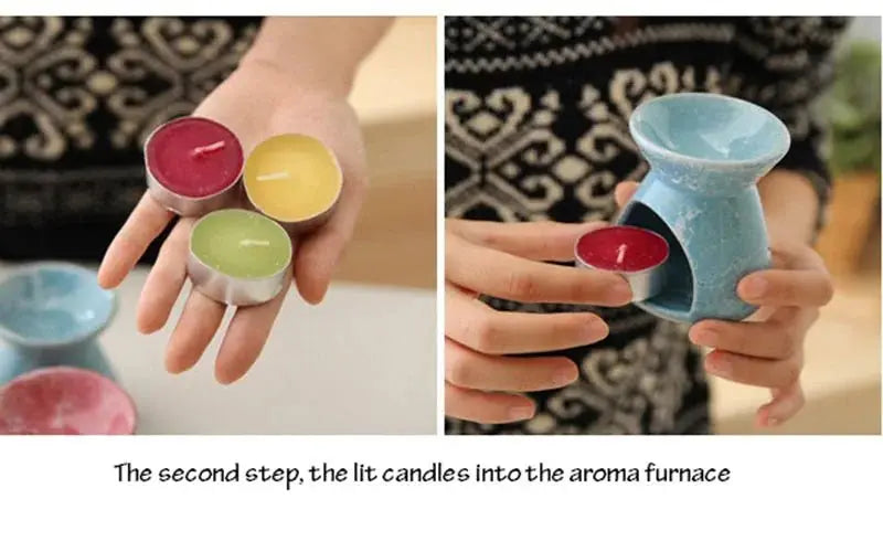 Ceramic Aromatherapy Lamp – Romantic Essential Oil Burner - Julia M LifeStyles