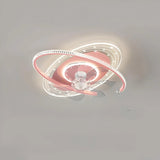 Kids Pink Ceiling Fan with Light and Starry Design for Children's Rooms - Julia M LifeStyles