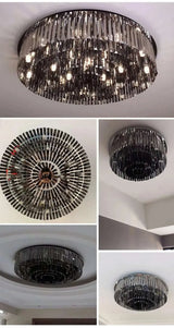 Round Black Ceiling Chandelier - Julia M LifeStyles