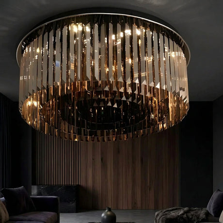 Round Black Ceiling Chandelier - Julia M LifeStyles