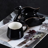 Swan Luxury Porcelain Coffee Cup and Saucer Set - 110ml - Julia M LifeStyles