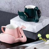 Swan Luxury Porcelain Coffee Cup and Saucer Set - 110ml - Julia M LifeStyles