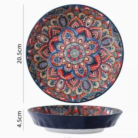 New Bohemian Style Ceramic Household Dishes with Handles - Julia M LifeStyles