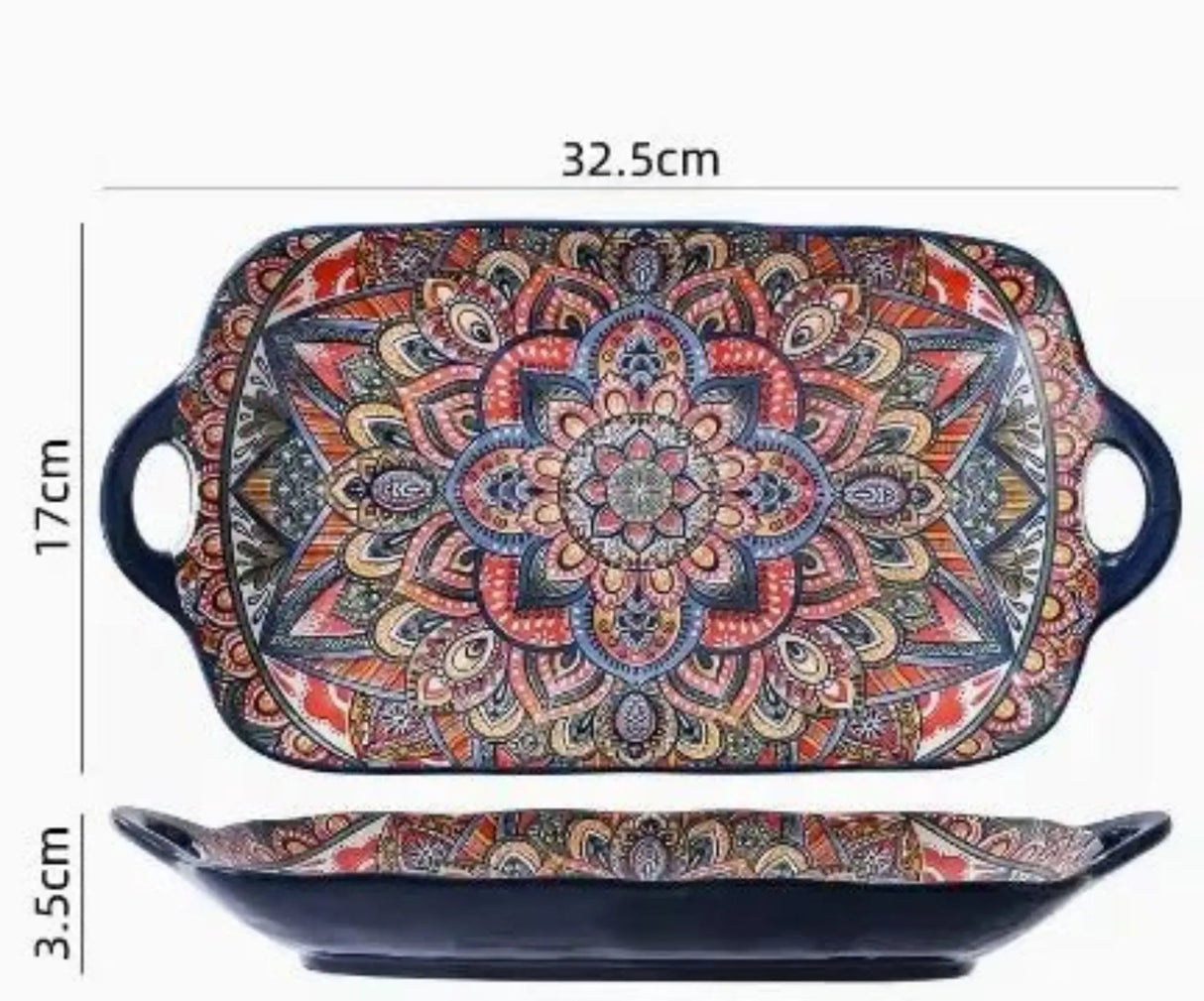 New Bohemian Style Ceramic Household Dishes with Handles - Julia M LifeStyles