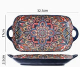 New Bohemian Style Ceramic Household Dishes with Handles - Julia M LifeStyles