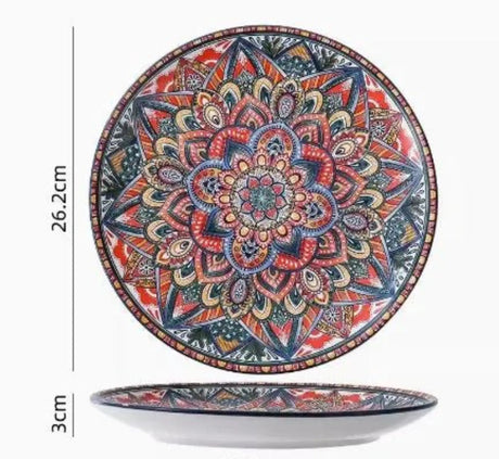 New Bohemian Style Ceramic Household Dishes with Handles - Julia M LifeStyles