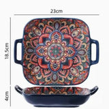 New Bohemian Style Ceramic Household Dishes with Handles - Julia M LifeStyles