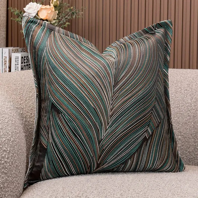 Modern Minimalist Sofa Cushion Patchwork Affordable Luxury Style Fancy Living Room Waist Pillow Bed Head Backrest Cushion with Core - Julia M LifeStyles