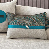 Modern Minimalist Sofa Cushion Patchwork Affordable Luxury Style Fancy Living Room Waist Pillow Bed Head Backrest Cushion with Core - Julia M LifeStyles