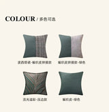 Modern Minimalist Sofa Cushion Patchwork Affordable Luxury Style Fancy Living Room Waist Pillow Bed Head Backrest Cushion with Core - Julia M LifeStyles