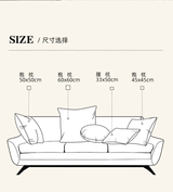 Modern Minimalist Sofa Cushion Patchwork Affordable Luxury Style Fancy Living Room Waist Pillow Bed Head Backrest Cushion with Core - Julia M LifeStyles