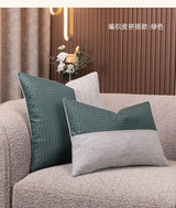 Modern Minimalist Sofa Cushion Patchwork Affordable Luxury Style Fancy Living Room Waist Pillow Bed Head Backrest Cushion with Core - Julia M LifeStyles
