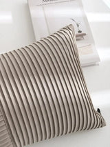 Modern Minimalist Gray Geometric Jacquard Pillow Cover - Julia M LifeStyles