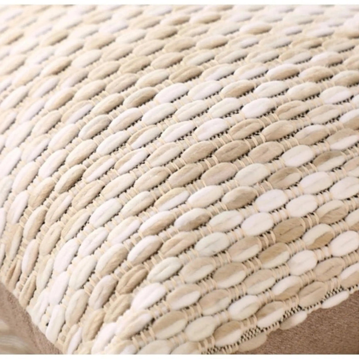 Faux Snow Leopard Fur Lumbar Pillowcase with Patchwork Design 30x50cm - Julia M LifeStyles