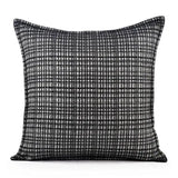 Model Room Pillow Korean Style Square Pillow Black and White Plaid Striped Woolen Cushion Soft House Sofa Bay Window Pillow - Julia M LifeStyles