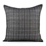 Model Room Pillow Korean Style Square Pillow Black and White Plaid Striped Woolen Cushion Soft House Sofa Bay Window Pillow - Julia M LifeStyles
