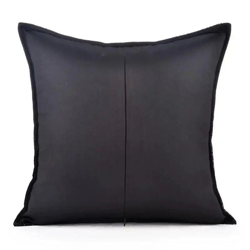 Model Room Pillow Korean Style Square Pillow Black and White Plaid Striped Woolen Cushion Soft House Sofa Bay Window Pillow - Julia M LifeStyles