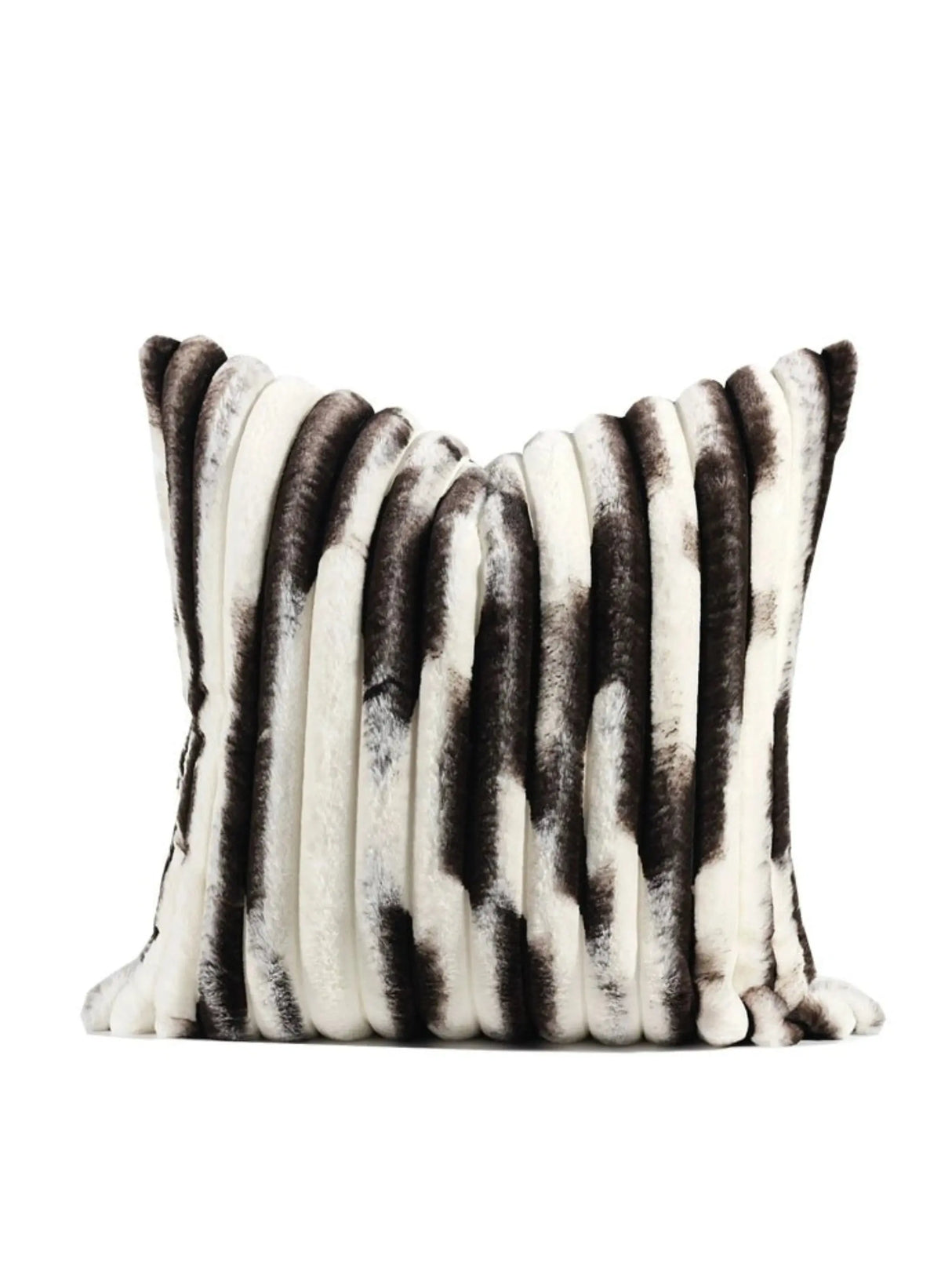 Modern Minimalist Brown Stuffed Stripes Pillow Cover Accessible Luxury Cream Living Room Sofa Bay Window Bedside Cushion Cushion Cover - Julia M LifeStyles