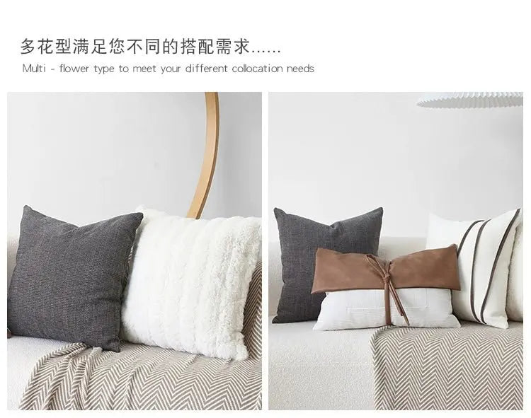 Modern Light Luxury Classy Model Room Couch Pillow Scandinavian Ins Living Room High-End Cushion Fancy French Pillow - Julia M LifeStyles