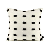 Chic Black and White Orange Accent High-End Cushion - Julia M LifeStyles